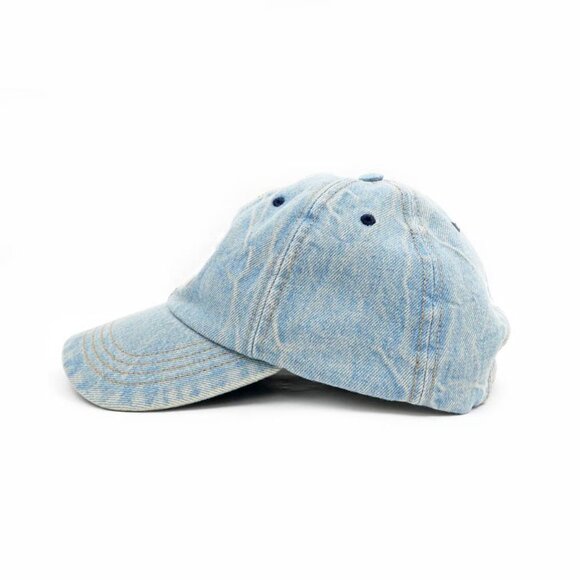 Celine Baseball Cap Triomphe Denim S Size Light Blue Apparel Hat Cap main image 9